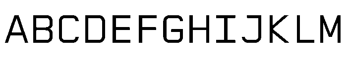 AbysMono Regular Font UPPERCASE