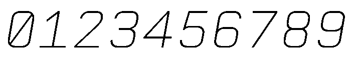 AbysMono ThinItalic Instance Font OTHER CHARS