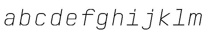 AbysMono ThinItalic Instance FONT