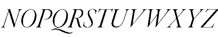 Above The Beyond Serif Regular Italic Font UPPERCASE