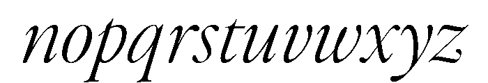 Above The Beyond Serif Regular Italic Font LOWERCASE