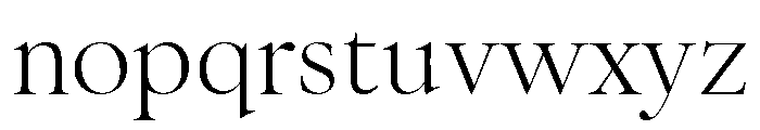 Above The Beyond Serif Regular Font LOWERCASE