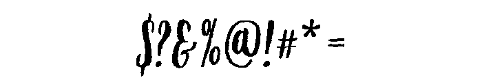 Above The Sky Condensed Cursive Font OTHER CHARS