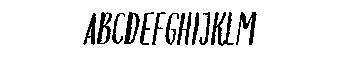 Above The Sky Condensed Cursive Font UPPERCASE