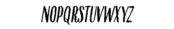 Above The Sky Condensed Cursive Font UPPERCASE