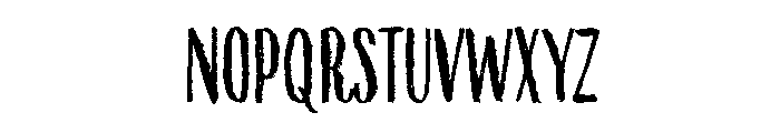 Above The Sky Condensed Font UPPERCASE