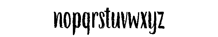 Above The Sky Condensed Font LOWERCASE