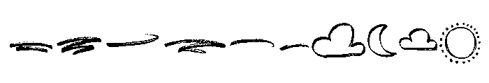 Above The Sky Extras Font OTHER CHARS