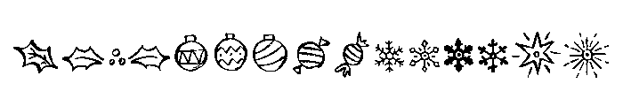 Above The Sky Extras Font LOWERCASE