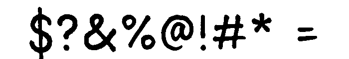 Above The Sky Marker Regular Font OTHER CHARS