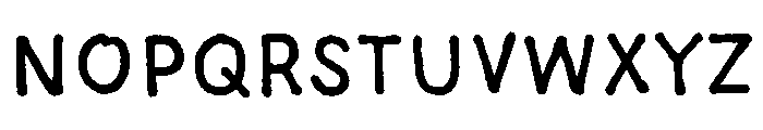 Above The Sky Marker Regular Font UPPERCASE