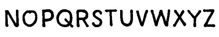 Above The Sky Marker Regular Font LOWERCASE