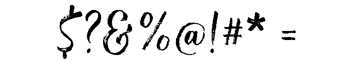 Above The Sky Script Regular Font OTHER CHARS