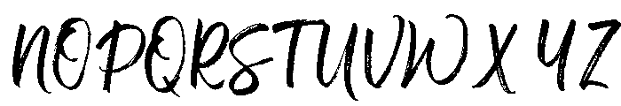 Above The Sky Script Regular Font UPPERCASE