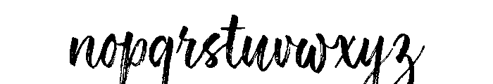Above The Sky Script Regular Font LOWERCASE