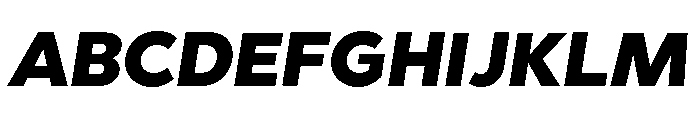 Abrade Black Italic Font UPPERCASE