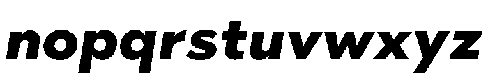 Abrade Black Italic Font LOWERCASE