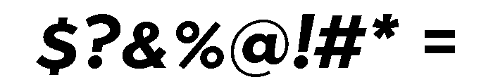 Abrade Bold Italic Font OTHER CHARS