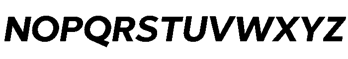 Abrade Bold Italic Font UPPERCASE