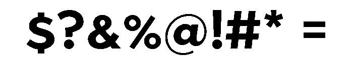 Abrade Bold Font OTHER CHARS