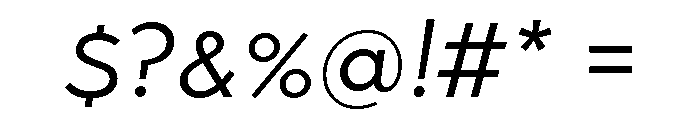 Abrade Book Italic Font OTHER CHARS