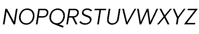 Abrade Book Italic Font UPPERCASE