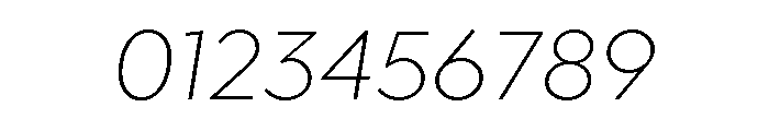 Abrade Extra Light Italic Font OTHER CHARS