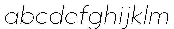 Abrade Extra Light Italic FONT