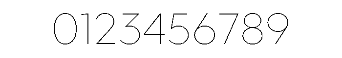 Abrade Extra Thin Font OTHER CHARS