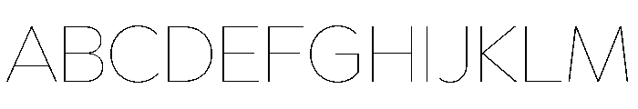 Abrade Extra Thin Font UPPERCASE