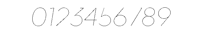 Abrade Hairline Italic Font OTHER CHARS