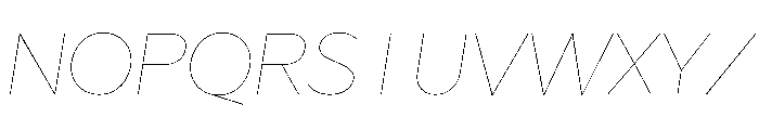 Abrade Hairline Italic Font UPPERCASE