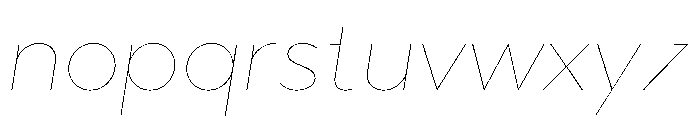 Abrade Hairline Italic Font LOWERCASE