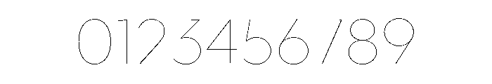 Abrade Hairline Font OTHER CHARS