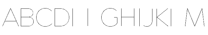Abrade Hairline Font UPPERCASE