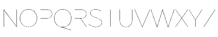 Abrade Hairline Font UPPERCASE