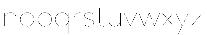 Abrade Hairline Font LOWERCASE