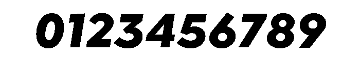 Abrade Heavy Italic Font OTHER CHARS