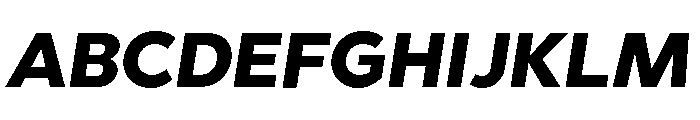 Abrade Heavy Italic Font UPPERCASE