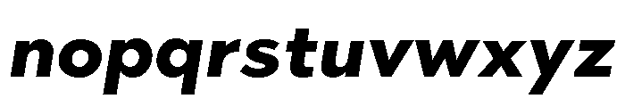 Abrade Heavy Italic Font LOWERCASE
