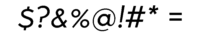 Abrade Italic Font OTHER CHARS