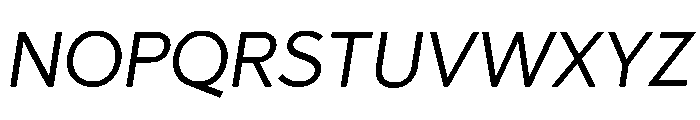 Abrade Italic Font UPPERCASE