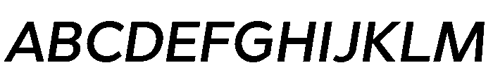 Abrade Medium Italic Font UPPERCASE