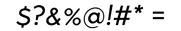 Abrade Regular Italic Font OTHER CHARS