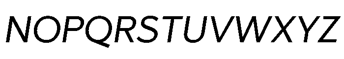 Abrade Regular Italic Font UPPERCASE