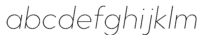 Abrade Thin Italic FONT