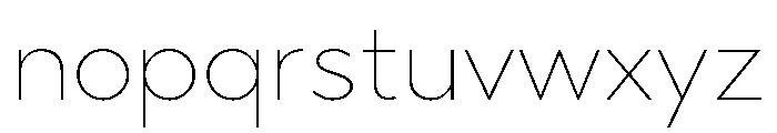 Abrade Thin Font LOWERCASE