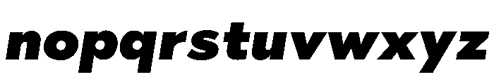 Abrade Ultra Black Italic Font LOWERCASE