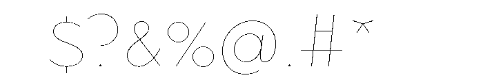 Abrade Font OTHER CHARS