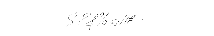 Absolute Beauty Script Light Font OTHER CHARS